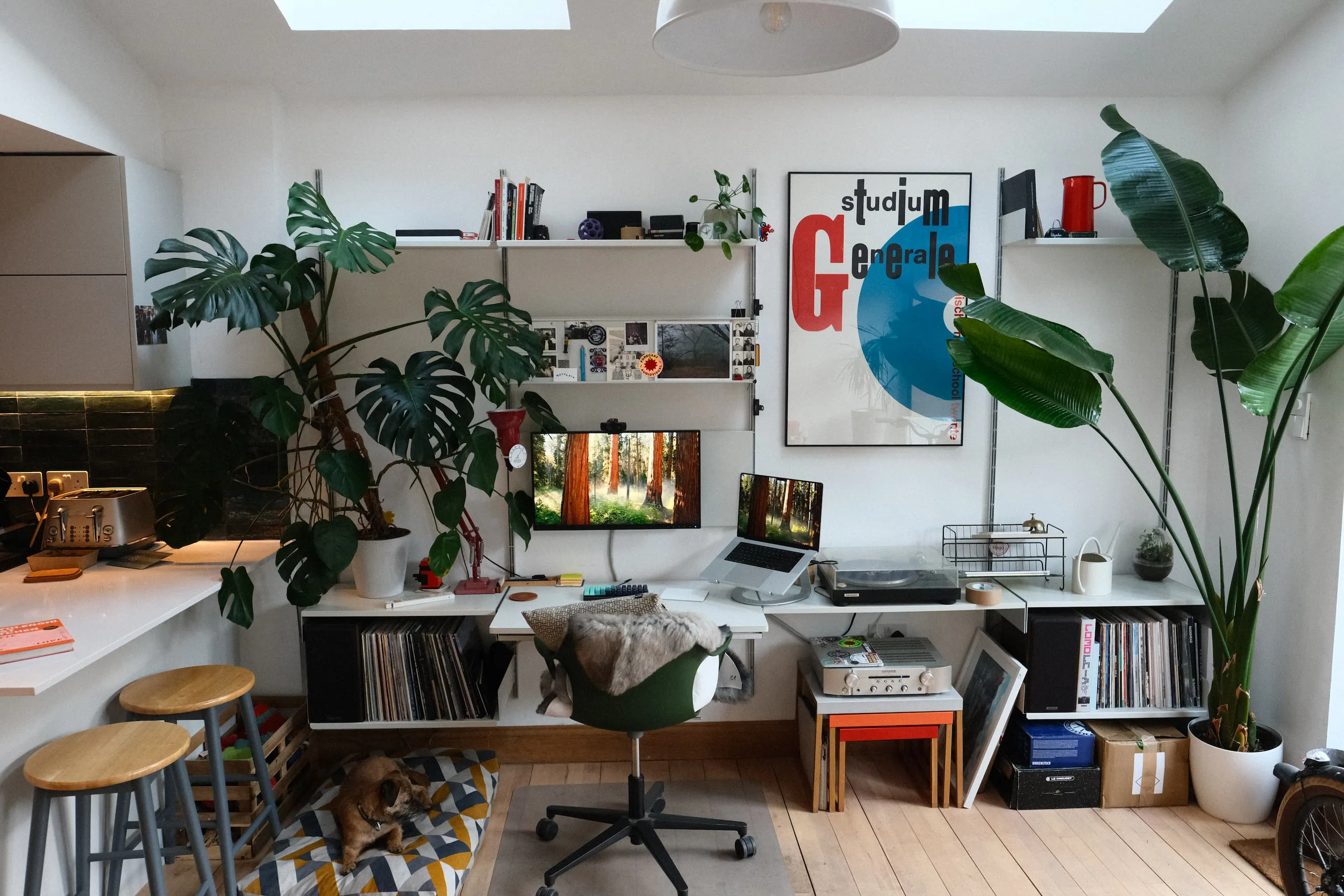 Jon Heslop in his house